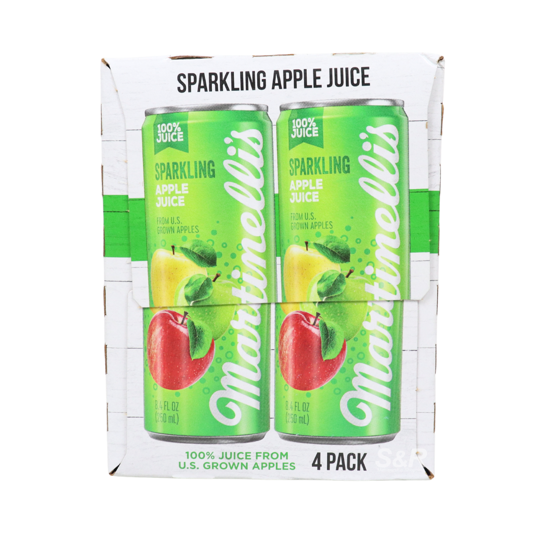 Martinelli's Sparkling Apple Juice 250mL x 4 cans